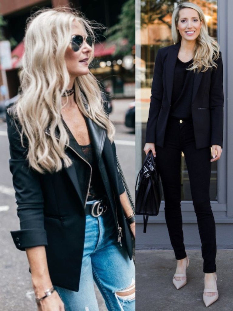 Veronica Beard Scuba Jacket Black Iconic Dickey Blazer Size 18